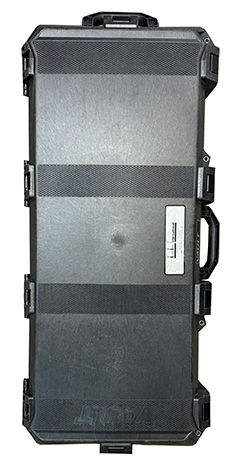 Clegg shown with Turf-Tec hard case