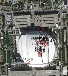 Clegg Impact Tester Bluetooth Mapping Example