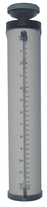 ET Gauge for turfgrass evapotranspiration rates. 