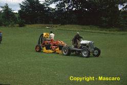 The West Point Master Verti-Cut bagged the thatch as it was operated across the fairway.