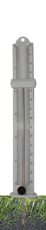 Turf-Tec Economy Infill Depth Gauge for Artificial Turf - Now, you can easily and accurately measure your infill material on artificial turf with the Economy Infill Depth Gauge. This accurate depth gauge is useful in testing the new infill artificial turf surfaces to determine the depth of the infill rubber or rubber and sand topdressing on artificial turf sports fields. This device will also assure consistency from one area to another to insure the playing surface has uniform depths of infill material across the entire playing surface.