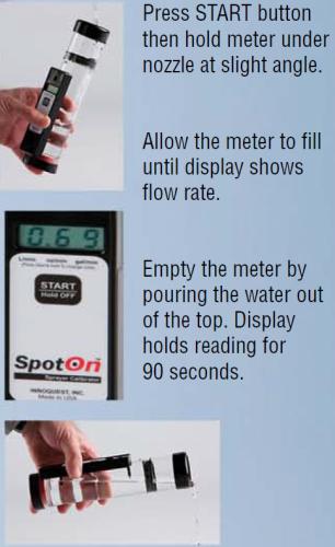 The Spot On Sprayer Calibrator allows you to check nozzle wear by quickly finding worn spray nozzle tips  Industry guidelines recommend tip replacement once flow rate exceeds that of a new tip by 10%