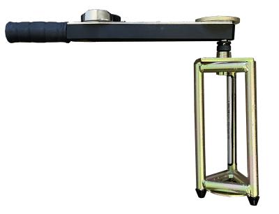 Turf-Tec FIFA Shear Strength Tester, simply screw in the cleats or studs to be used during play and insert the tool into the soil or synthetic turf. By simply pressing down and turning the tool until slippage occurs, you can get a reading in Newton Meters as to the shear strength of the turf from 0 to 70 nm. 