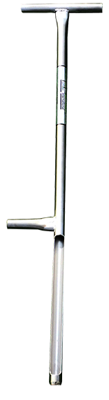 Stainless Steel Tubular Soil Sampler with step.