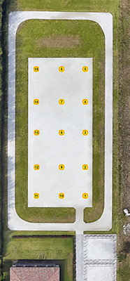 Equine Areas like arenas and rings can be measured for shear strength of arena footing material. The pad is removed and the base is tested. Making sure shear strength is uniform across the entire surface will ensure good footing and safe playing conditions for the animals as well as the riders.