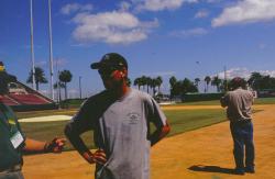 This is Jeff Jacobson, Sports Turf Manager at Progress Energy Park (Al Lang Stadium) giving us a tour of the facility and field.