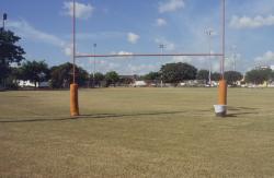 This is a meeting of the Sports Turf Managers Association, Florida Chapter # 1 at the Village of Pinecrest, FL.  This new athletic field was built using concrete screening sand and was as hard as you can imagine concrete screenings to be.