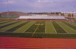 The STMA Tour took us to Westview High School in the Poway Schools District, CA.  This is a Artificial Astro Play Field that Michael Tarantino, Grounds & Operations Supervisor oversees.