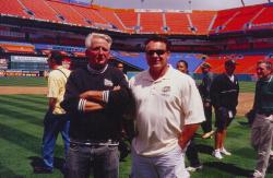 This is Rick Wright, Assistant Sports Turf Manager at Pro Player Stadium and Alan Sigwardt, Sports Turf Manager leading our group on a field tour.