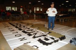 Despite the travel problems, the show was a huge success and even Ross Kurcab from the Denver Broncos was able to give a logo painting demonstration, although it had to be held indoors.